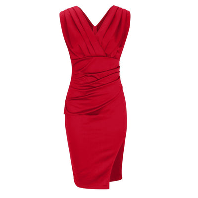 ANA - VESTIDO CON ESCOTE EN V