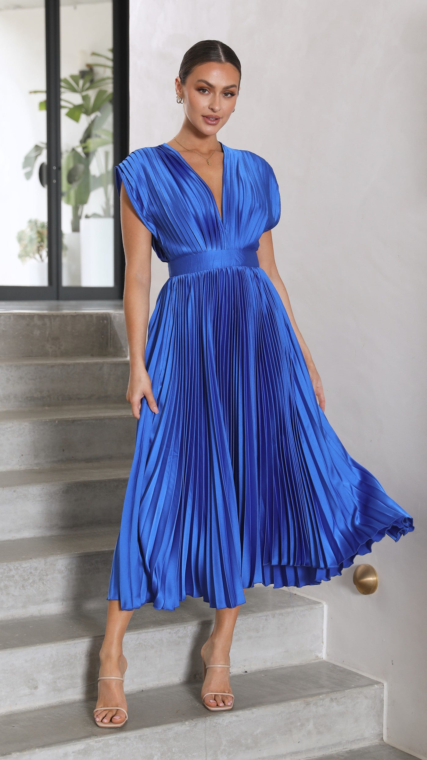 Alice - Vestido midi plisado