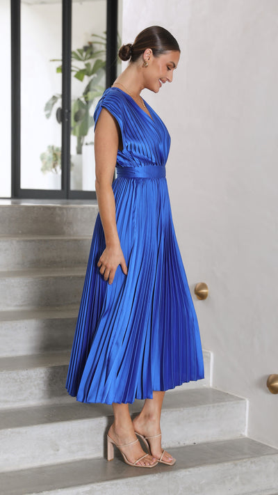 Alice - Vestido midi plisado