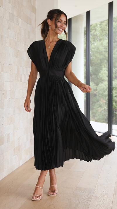 Alice - Vestido midi plisado