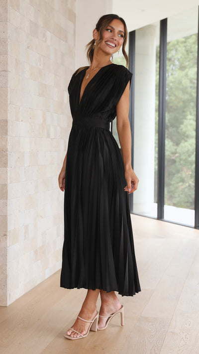 Alice - Vestido midi plisado