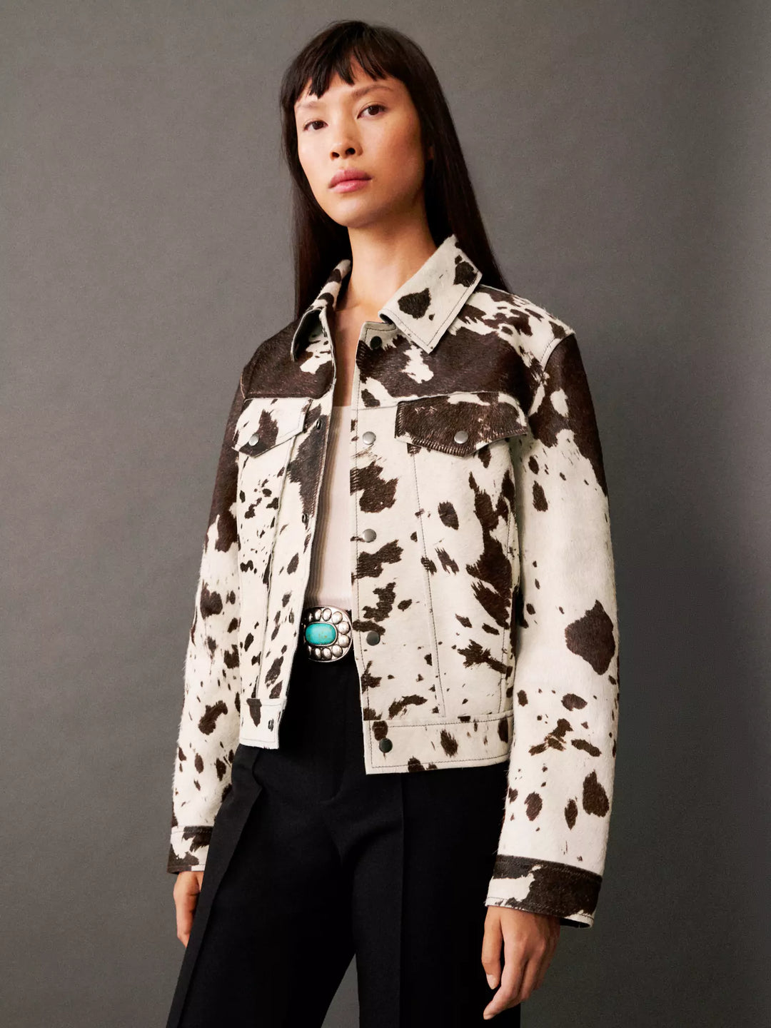 CHAQUETA ESTAMPADA