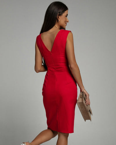 ANA - VESTIDO CON ESCOTE EN V