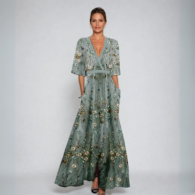 SOFÍA - VESTIDO LARGO ESTAMPADO