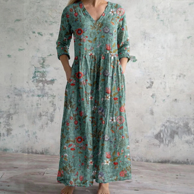 FIONA - VESTIDO MIDI ESTAMPADO