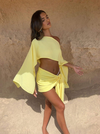 Beach - Conjunto de top y pareo