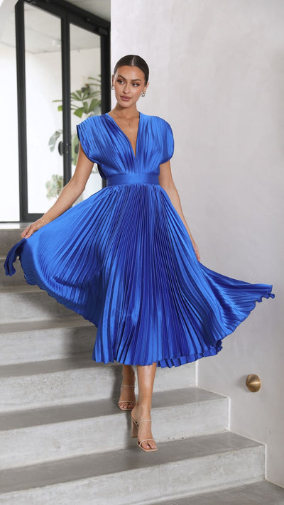 Alice - Vestido midi plisado