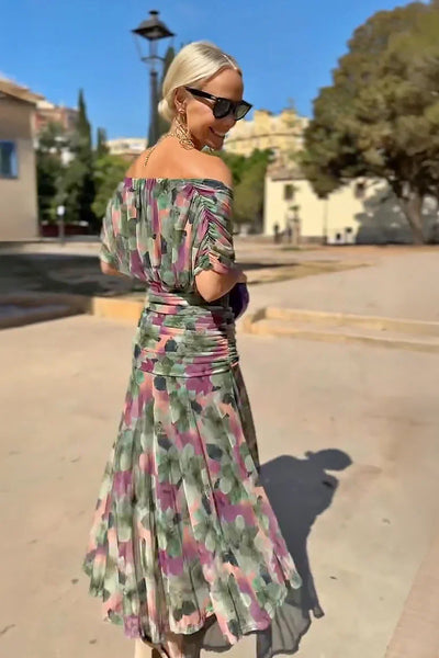 ALMA | VESTIDO LARGO CON CUELLO EN V