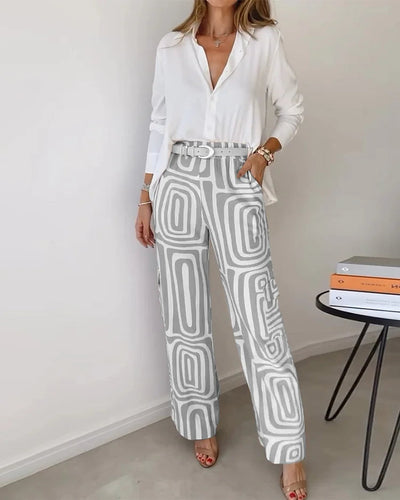 ELARIS - CONJUNTO DE CAMISA Y PANTALÓN