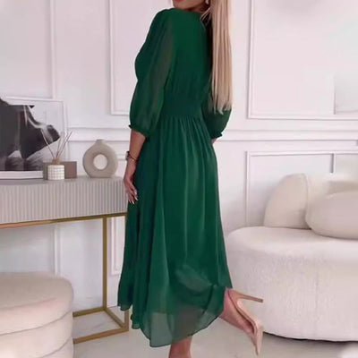 AMALIA - VESTIDO MIDI DE GASA