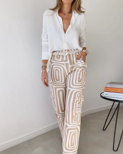 ELARIS - CONJUNTO DE CAMISA Y PANTALÓN