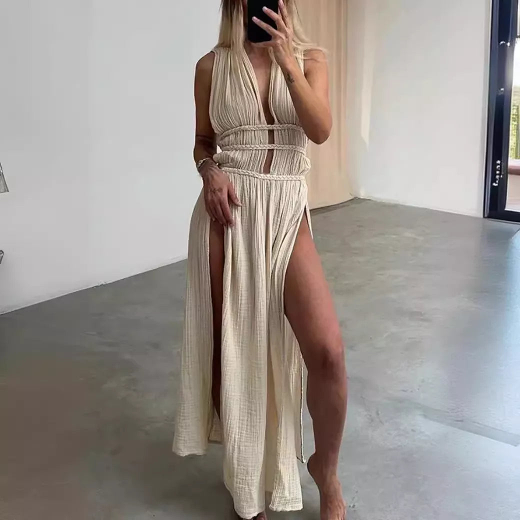 Afra - Vestido largo sin mangas
