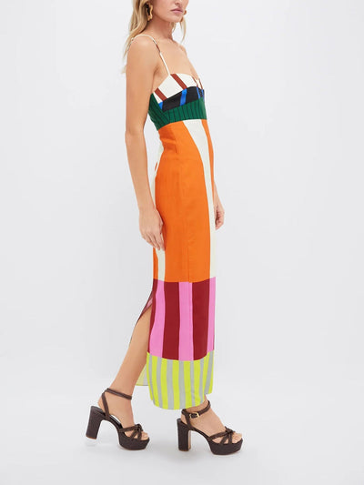 ELSA - VESTIDO LARGO MULTICOLOR