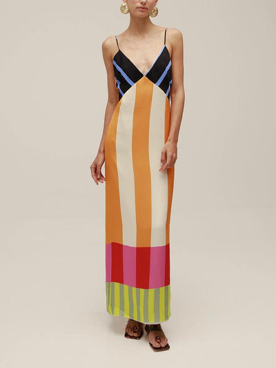 ELSA - VESTIDO LARGO MULTICOLOR