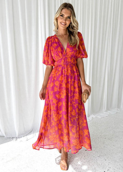 ANDREA - VESTIDO MIDI ESTAMPADO