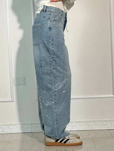 Pantalón vaquero glitter