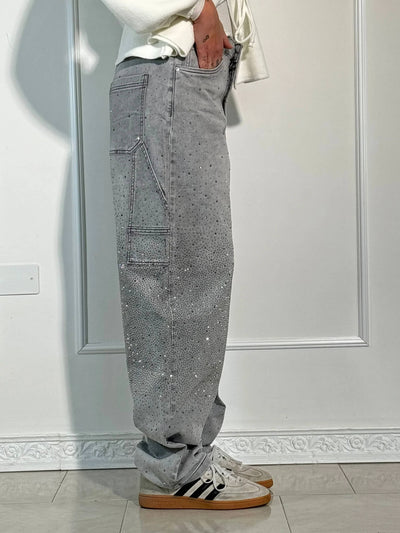 Pantalón vaquero glitter