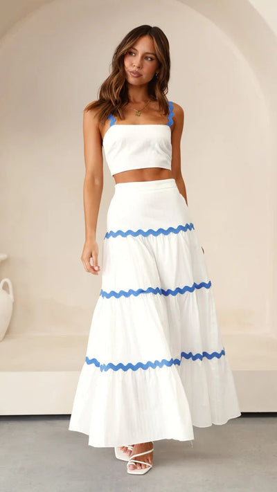 Camila - Conjunto de top y falda