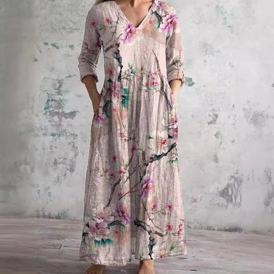 FIONA - VESTIDO MIDI ESTAMPADO
