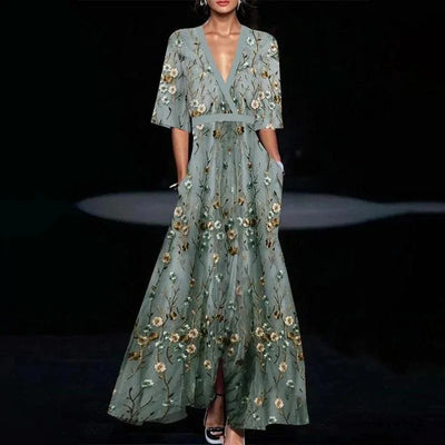 SOFÍA - VESTIDO LARGO ESTAMPADO