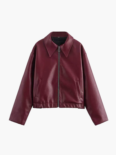 INAYA - BOMBER CUERO