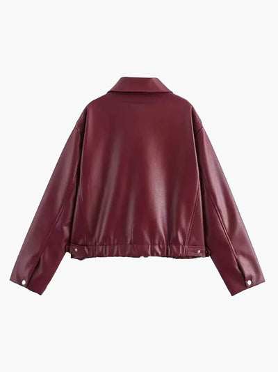 INAYA - BOMBER CUERO