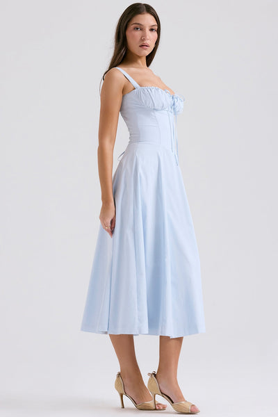 PARMA - VESTIDO MIDI CON CORSÉ