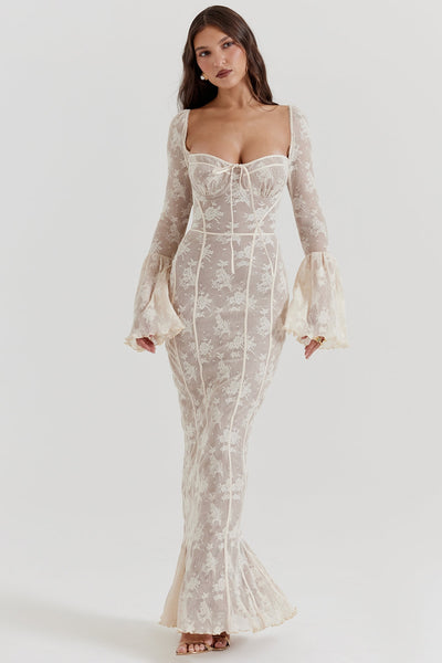 Allegra - Vestido largo de encaje