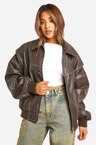 ONA - BOMBER DE CUERO