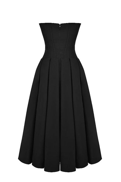 Ava - Vestido midi con corsé