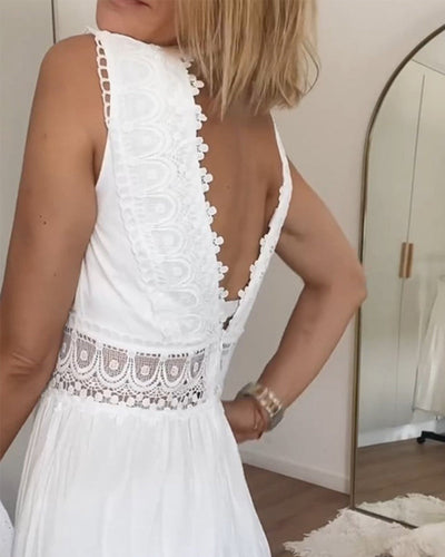 NINFA - VESTIDO MIDI DE ENCAJE