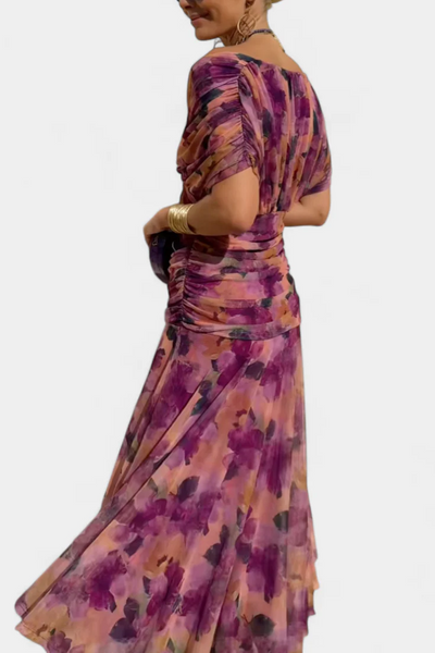 ALMA | VESTIDO LARGO CON CUELLO EN V