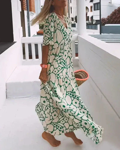 Carlota - Vestido largo estampado