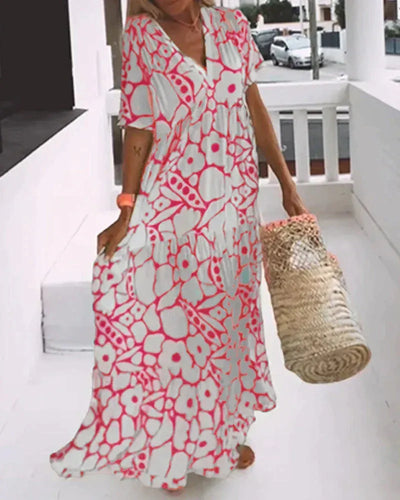 Carlota - Vestido largo estampado