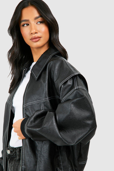 ONA - BOMBER DE CUERO