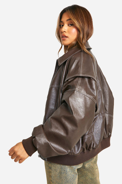 ONA - BOMBER DE CUERO