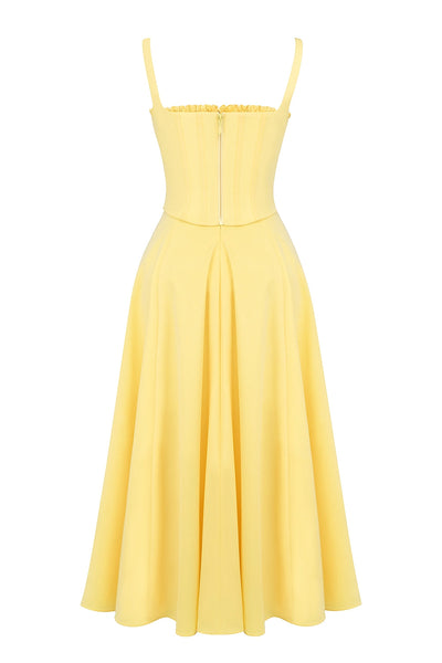 Sol - Vestido midi con corsé
